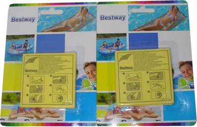 Produktbild von GKA 20 Stück Flicken BESTWAY Pool Reparaturset Reparaturflicken selbstklebend Reparatur Luftbett Luftmatratze Wasserball