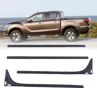 Obrázek produktu pro 4dílná sada těsnicích lišt do oken automobilů, náhradní díl pro Mazda BT50 4 dveře 2012–2019, 1D00-50-640, gumové příslušenství odolné proti povětrnostním vlivům