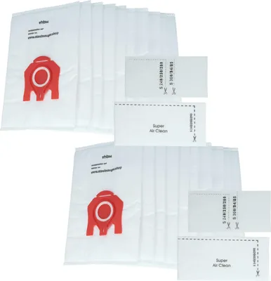 Produktbild von vhbw 20x Staubbeutel kompatibel mit Miele Platinum, Platinum Plus, Performance 2500, Platinium Metallic Power Staubsauger - 27,5cm x 18cm Weiß