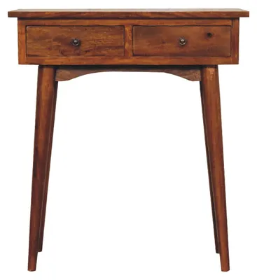 Produktbild von Artisan Furniture Massivholz Mini-Flurkonsole in Kastanienfinish