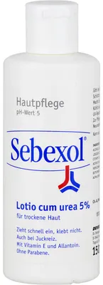 Obrázek produktu pro Sebexol Lotio cum urea 5% péče o suchou pleť, 150 ml roztok