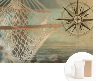 Produktbild von Fototapete - Wandbilder für Wohnzimmer - 152x104 cm - Dekorative Wandfolie - Modernes Design für Wanddekoration - Tapeten für Innenräume - Entspannung am Meer