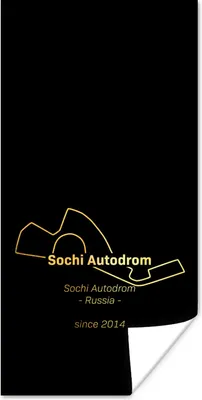 Produktbild von MuchoWow® Poster Sotschi - Rennstrecke - F1 80x160 cm - Kinderzimmer