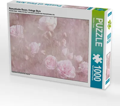 Produktbild von Calvendo Romantische Rosen, Vintage Style 1000 Teile Puzzle quer 640x480mm, Cross Martina; 7295894