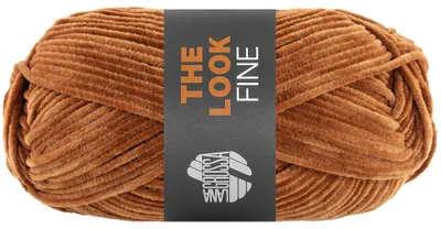 Immagine prodotto di Lana Grossa THE LOOK FINE 50 g di filato di ciniglia fine e vellutato 100 m colore 123 - Cammello