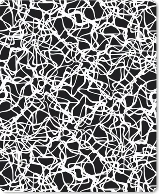 Produktbild von MuchoWow® Mauspad Mousepad Muster - Abstrakt - Schwarz und Weiß 30x40 cm - Mousepads - Maus Mat - Pad - Mausunterlage - Mausmatten