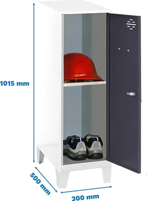 Immagine prodotto di Armadietto Simonrack SIMONLOCKER DISM SINGLE bianco, antracite 8425437120831, 1 armadietto 30,0 x 50,0 x 101,5 cm