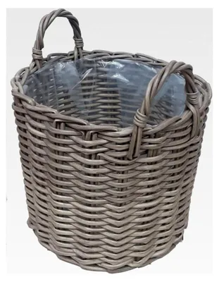 Produktbild von Pflanzkorb Blumenkasten Ø 46 x 34 cm Geflochten Beige
