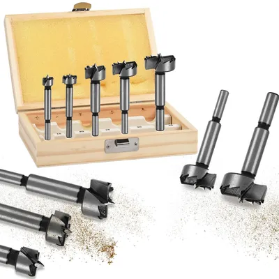 Image de Omgoods - Jeu de 5 forets Forstner pour le travail du bois