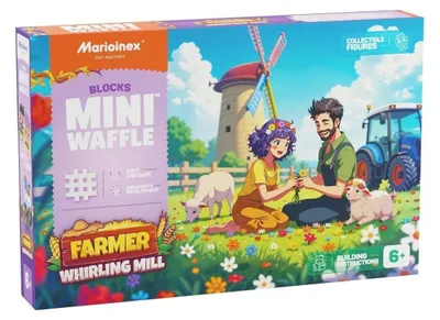 Produktbild von Bauernhof-Windmühle Spielset mit Tieren - 100 Teile