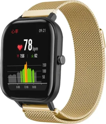 Produktbild von Strap-it Xiaomi Amazfit GTS Milanese Armband (Gold)