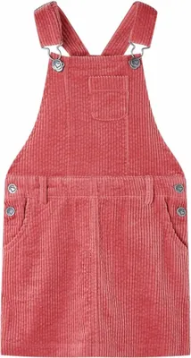 Produktbild von Latzkleid Rosa 92 (1,5-2 Jahre) aus 100 % Baumwolle mit verstellbaren Trägern und Taschen