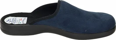 Produktbild von Fly Flot Herren Hausschuh Pantoffel anschmiegsames Textil, Größe:44 EU, Farbe:Blau