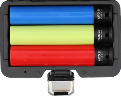 Immagine prodotto di Chiave a impulsi, presa a impulsi SET 1/2" 17, 19, 21 mm, 150 mm per cerchi in alluminio