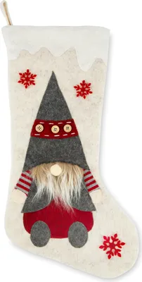 Image de Excelsa Bas de Noël Gnomo Polyester Blanc