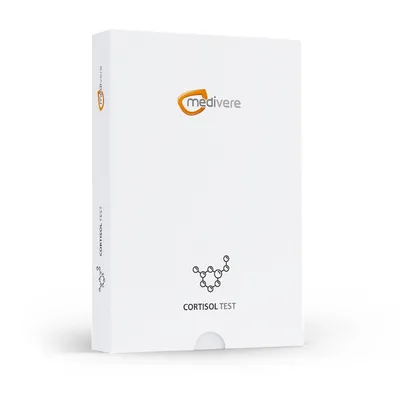 Produktbild von medivere diagnostics Cortisol Speicheltest - Laborchemische Analyse zur Einzelbestimmung von Cortisol im Speichel