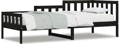 Obrázok produktu pre vidaXL Denná posteľ Black 80x200 cm Masívne borovicové drevo