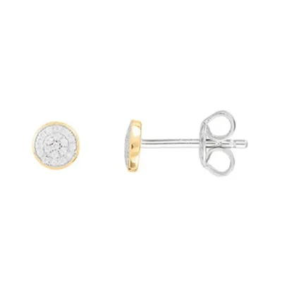Produktbild von Xenox Damen 925 Sterling Silber Ohrstecker mit Zirkonia in goldfarben - XENOX Powertower - XS3430GN