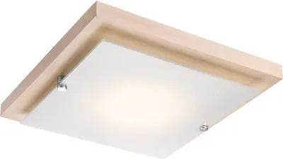 Produktbild von Deckenleuchte WEIß E27 L:30cm B:30cm H:6.5cm dimmbar