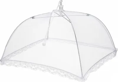 Productafbeelding van Vliegenkap uitklapbaar 30 x 30 x 20 cm wit - 3 Stuks