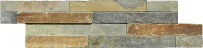 Produktbild von Verblendstein schiefer 60 x 15 cm bunt