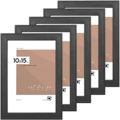 Produktbild von LUCA® Frames, FDM, 5er-set Bilderrahmen, Farbe Schwarz, 10x15 cm