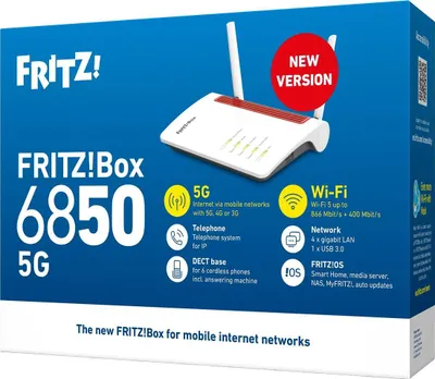 Image de AVM 20003180 FRITZ!Box 6850 5G v2