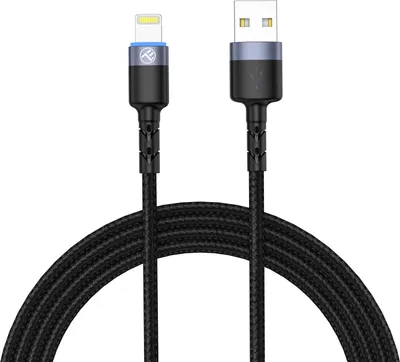 Produktbild von Tellur TLL155373, 1,2 m, Lightning, USB A, Männlich, Männlich, Schwarz