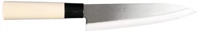 Gyuto-Kochmesser 18 cm Klinge, geschmiedeter Stahl, Holzgriff