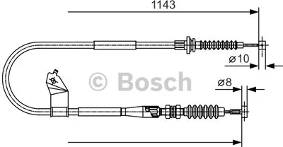 Produktbild von Bosch Seilzug, Feststellbremse  1 987 482 055