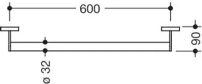 Produktbild von HEWI 900.36.01160 SC Mobiler Haltegriff, D:32,