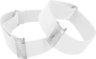 Produktbild von axy® 1 Paar Herren Hemd Ärmelhalter - Hülsenhalter - Ärmelband - elastisch und größenverstellbar-Weiss
