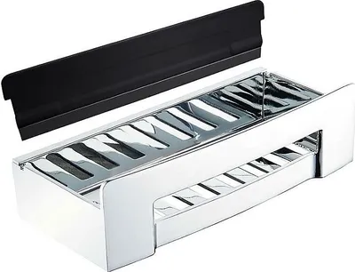 Produktbild von BYTRO Seifenkorb Edelstahl Kunststoff poliert 115x225x63 mm für Bad & WC >> zum Bohren