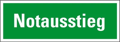 Produktbild von Dreifke® Aufkleber I Rettungszeichen Notausstieg, praxisbewährt, Folie, selbs...