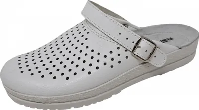 Produktbild von Rohde 1514 Neustadt-H Schuhe Herren Sandalen Pantoletten Leder Clogs , Größe:40 EU, Farbe:Weiß