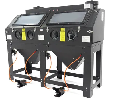 Produktbild von HBM SBC 880 Doppelstrahlkabine mit 2 Absaugvorrichtungen
