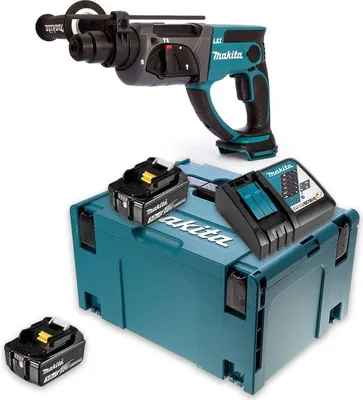 Image de Perforateur burineur SDS-Plus 2J 18V LXT (2x3,0 Ah) en MAKPAC - MAKITA DHR202RFJ