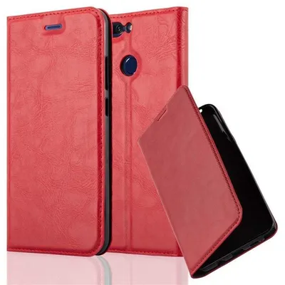 Immagine prodotto di Cadorabo custodia per Honor 8 PRO custodia protettiva in rosso custodia per telefono cellulare cover chiusura magnetica