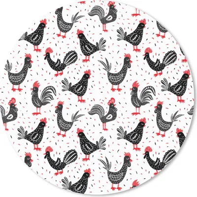 Produktbild von MuchoWow® Mauspad Mousepad Muster - Huhn - Vogel 50x50 cm - Mousepads - Maus Mat - Pad - Mausunterlage - Vinyl