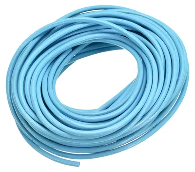Rundes Lederband 3 mm, geflochten, himmelblau, 0,09 kg
