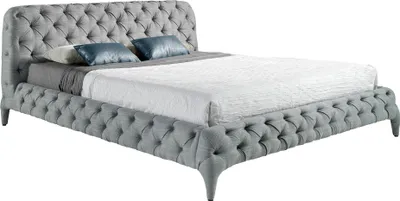 Image de Angel Cerdá Lit rembourré en tissu gris 7029