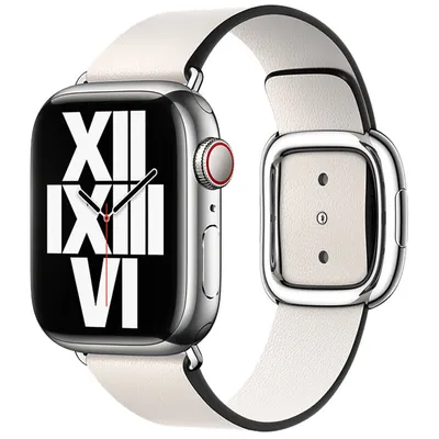 Produktbild von Apple Watch SE - 40 mm, Watch SE 2023 - 40 mm, Watch 40 mm, Watch 2 - 38 mm, Watch 1 - 38 mm, Watch 38 mm, Watch 3 - 38 mm, Watch 10 - 42 mm, Watch 4 - 40 mm, Watch 41 mm, Watch SE 2022 - 40 mm, Watch 6 - 40 mm, Watch 9 - 41 mm, Watch 8 - 41 mm, Watch 7 - 41 mm, Watch 5 - 40 mm Band: Leather Band Modern Buckle