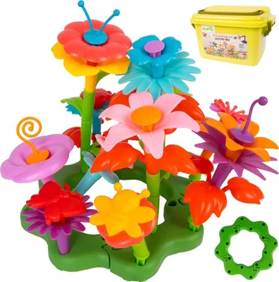 Immagine prodotto di Malplay Blocchi Fiori creativi Giocattoli da costruzione Giardino Set fai da te 73 elementi Regalo dai 3 anni in su