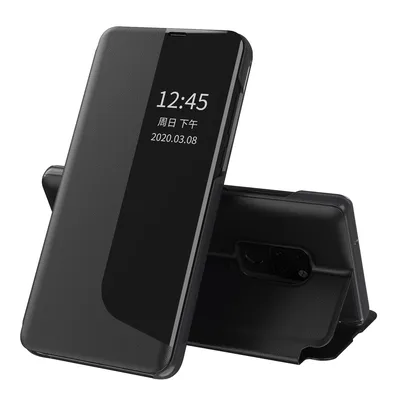 Obrázek produktu pro Pouzdro pro Huawei Mate 20, Smart View Okénko Flip StojánekPolyuretanKožené Ochranné Pouzdro pro Huawei Mate 20 černé