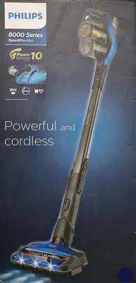 Obrázek produktu pro Philips 8000 series 2 v 1 XC8045/01 Bezdrátový vysavač, Tyčový vysavač, Bezsáčkové, Modrá, 0,6 l, Azur, 1100 l/s