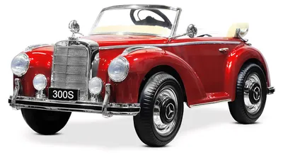 Produktbild von Mercedes Benz 300S - Kinder Elektroauto - 12V - Oldtimer - mit Fernbedienung - Metallic Rot