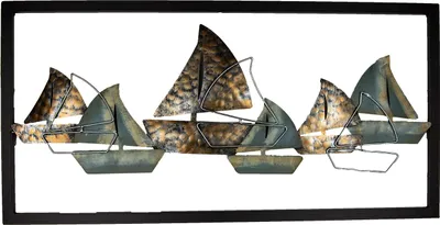 Produktbild von Wandrelief "Segelschiffe, ca. 80 cm