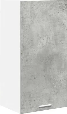 Immagine prodotto di vidaXL Armadio a muro in cemento grigio e bianco 40 x 31 x 80 cm Materiale in legno