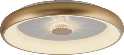 Produktbild von LED Deckenleuchte, messing, dimmbar, Fernbedienung, H 9,5 cm