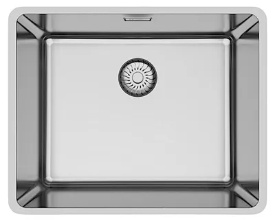 Produktbild von CARESSI CAPPMX50R20 Spüle in EDELSTAHL ohne Hahnbank / ab 60 cm Schrankbreite / Einbauspüle / Edelstahlspüle